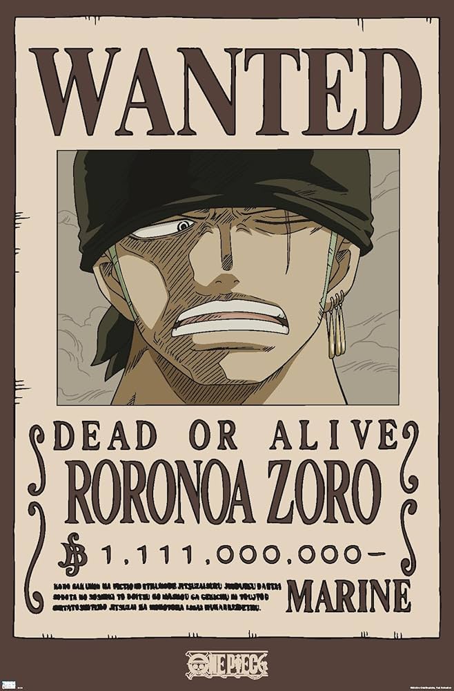 One Piece Wanted Poster Cards (Double-Sided | 2.5x3.5”)