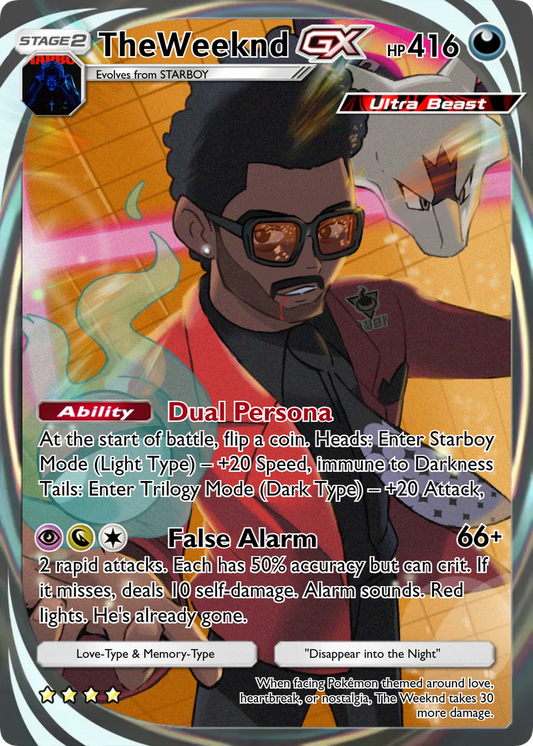 The Weeknd – Custom Pokémon Card (RareRapCards Exclusive)