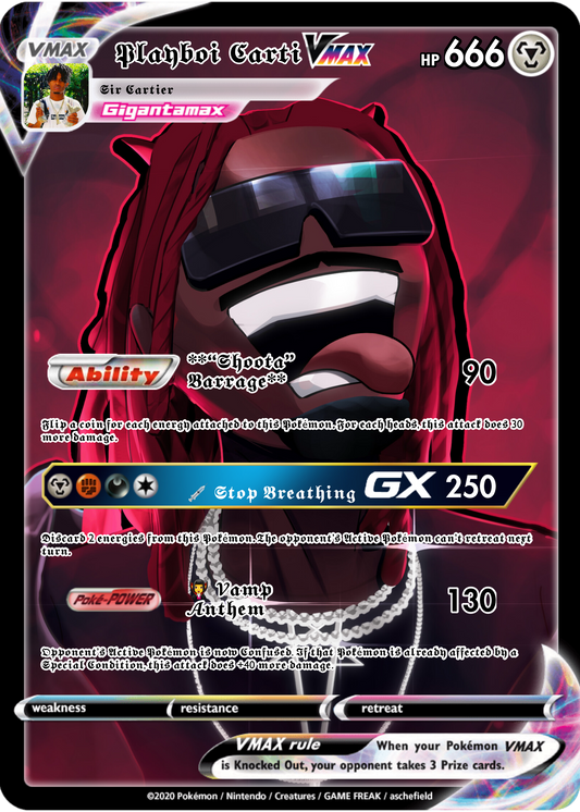 Playboi Carti - BABY BOI EXCLUSIVE – Custom Pokémon Card (RareRapCards Exclusive)
